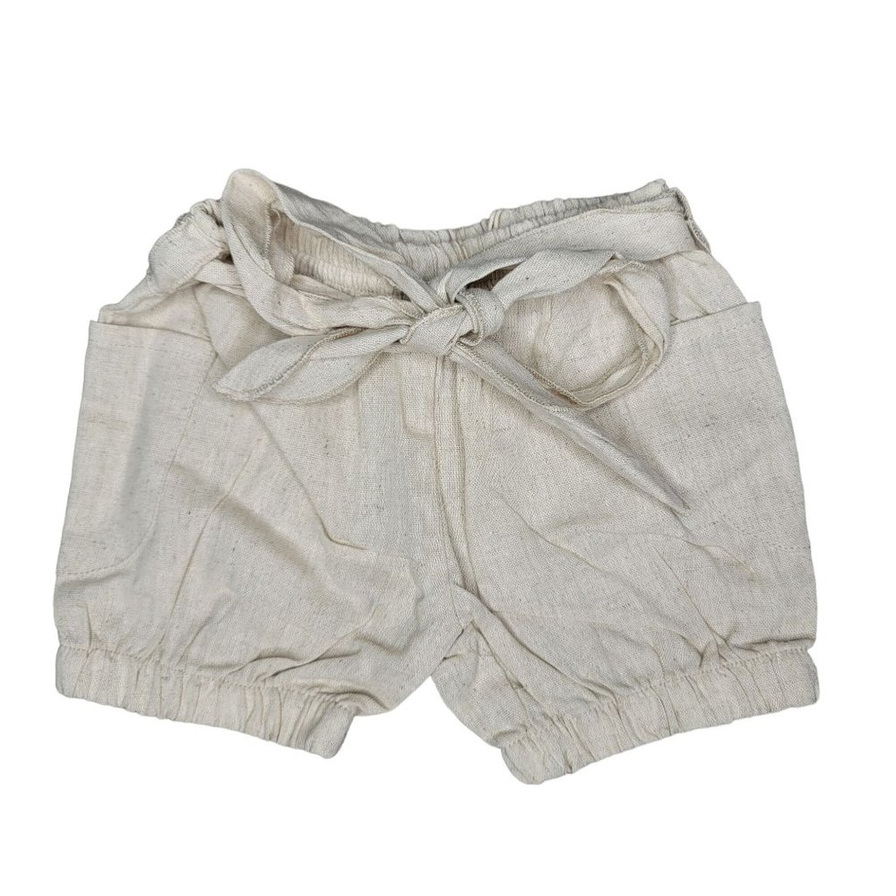 Sado NWT linen shorts fabric belt photo shoot spring summer vacation kid size 2t